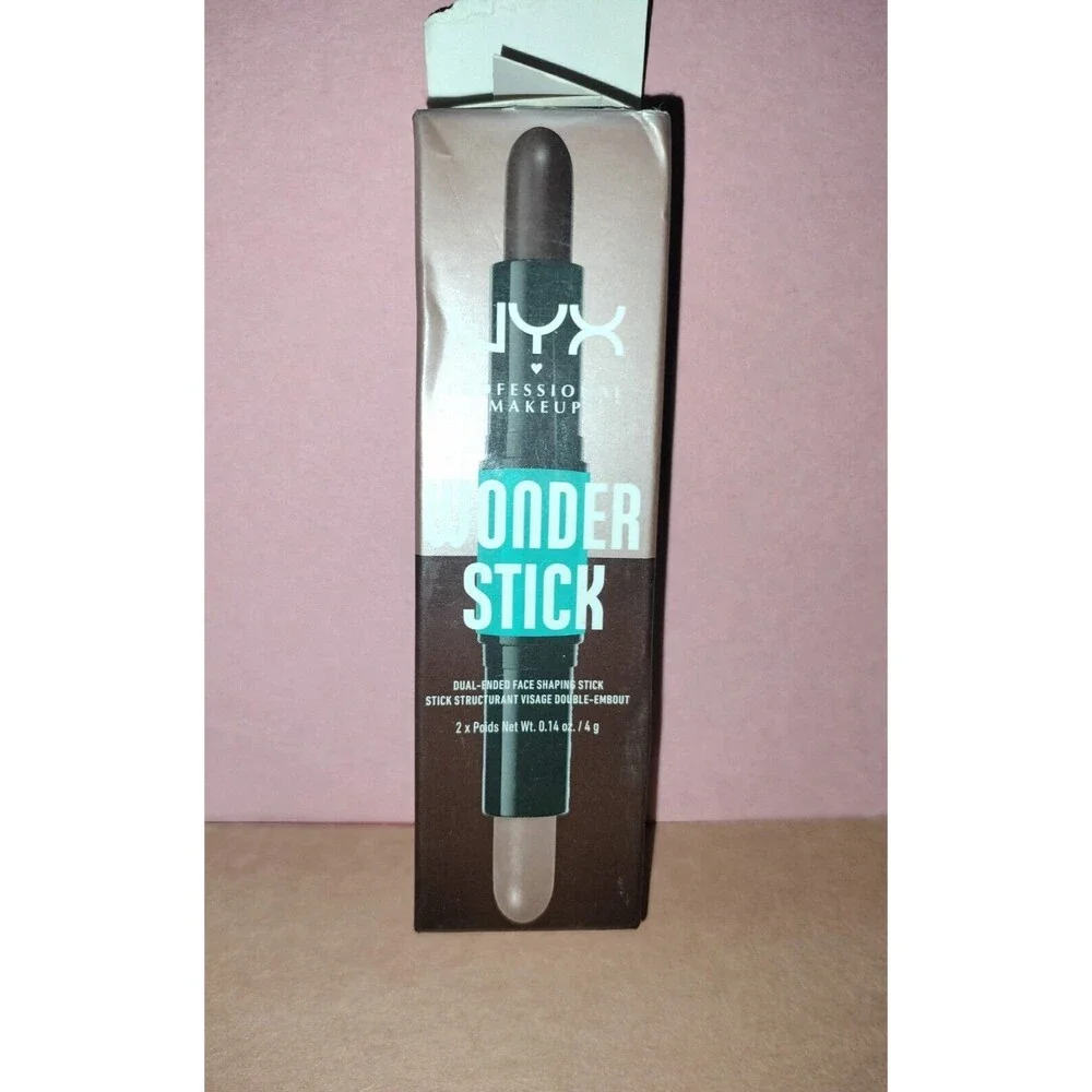 NYX Wonder Stick Deep Rich Stick Pro Makeup Dual Ended Face Shaping Duo Brown 1x